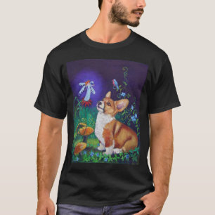 Pembroke-Walisercorgi-Magie-T-Shirt T-Shirt