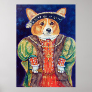 Pembroke-Walisercorgi-Plakat-Druck Poster