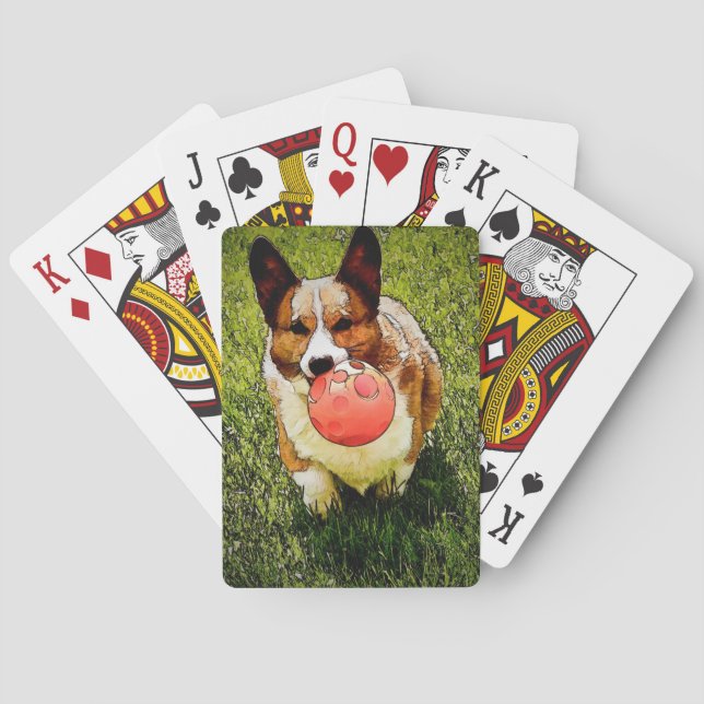 Pembroke-WaliserCorgi Spielkarten (Rückseite)