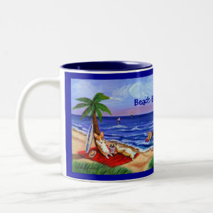 Pembroke-Walisercorgi-Tassen Zweifarbige Tasse