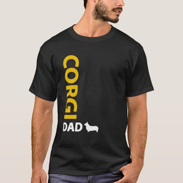 Pembroke-Walisercorgi-Vater T-Shirt (Vorderseite)