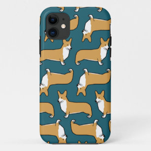 Pembroke-WaliserCorgi verfolgt Muster Case-Mate iPhone Hülle