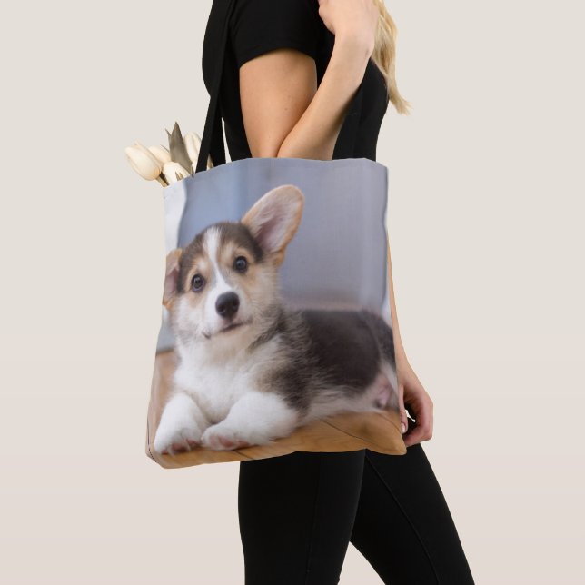 Pembroke-Walisercorgi-Welpe Tasche (Von Nahem)