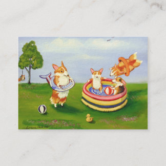 Pembroke Welsh Corgi Business Cards Visitenkarte