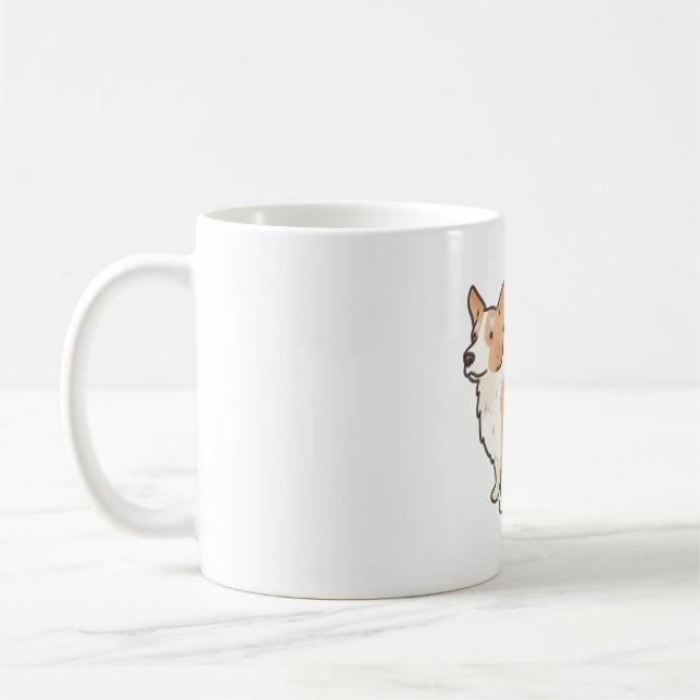 Pembroke welsh corgi dog Magic Kaffeetasse (Links)