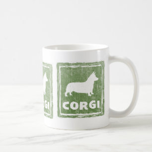 Pembroke Welsh Corgi Dog Silhouetten Kaffeetasse