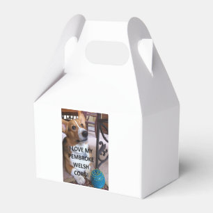 Pembroke Welsh Corgi Fawn Liebe mit Bild Geschenkschachtel