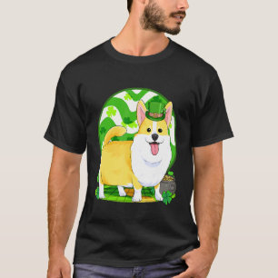Pembroke Welsh Corgi Glücklicher Kobold St. Patric T-Shirt