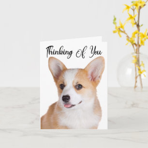 Pembroke Welsh Corgi Grußkarte zum Gedenken an Sie Karte