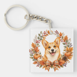 Pembroke Welsh Corgi Herbst Schlüsselanhänger