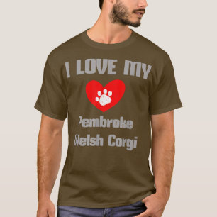 Pembroke Welsh Corgi I Liebe My Dog Hunde T-Shirt