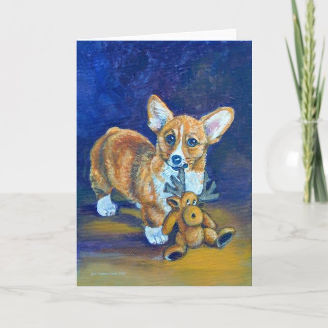 Pembroke Welsh Corgi Karte (Vorderseite)