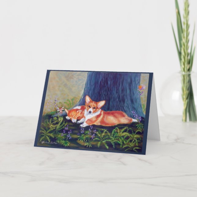 Pembroke Welsh Corgi Karte (Vorderseite)