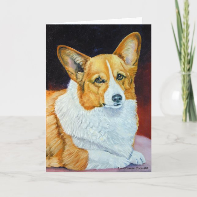 Pembroke Welsh Corgi Karte (Vorderseite)