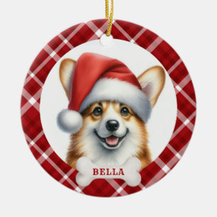 Pembroke Welsh Corgi Keramik-Kreisornament Keramik Ornament