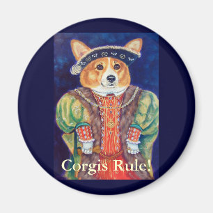 Pembroke Welsh Corgi King Magnets Magnet