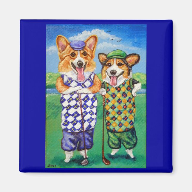Pembroke Welsh Corgi Magnet (Devant)