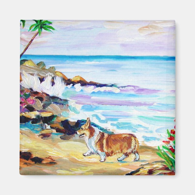 Pembroke Welsh Corgi Magnet (Devant)