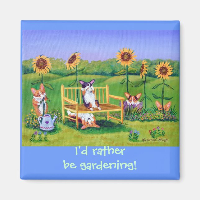 Pembroke Welsh Corgi Magnets Magnet (Vorne)