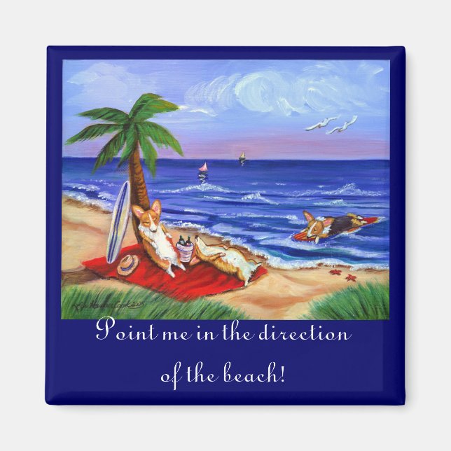 Pembroke Welsh Corgi Magnets Magnet (Vorne)