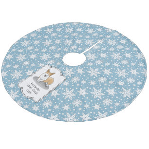 Pembroke Welsh Corgi Mama (rot 1) Hunde Mama Niedl Fleece Weihnachtsbaumdecke