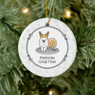 Pembroke Welsh Corgi Mama (rot 1) Hunde Mama Niedl Keramik Ornament
