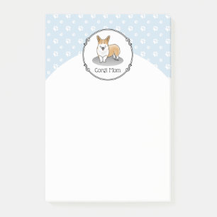 Pembroke Welsh Corgi Mama (rot 1) Hunde Mama Niedl Post-it Klebezettel