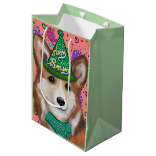 PEMBROKE WELSH CORGI MITTLERE GESCHENKTÜTE