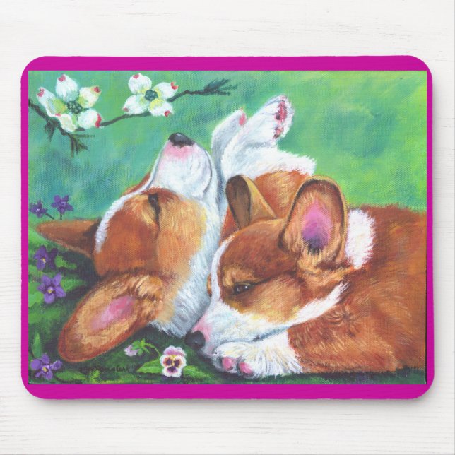 Pembroke Welsh Corgi Mousepad (Vorne)