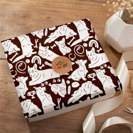 Pembroke Welsh Corgi nahtloses Muster Geschenkpapier