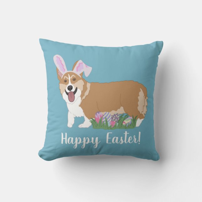 Pembroke Welsh Corgi Oaster Kissen (Vorderseite)