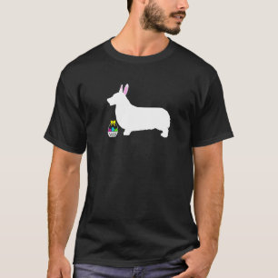 Pembroke Welsh Corgi Osterhase Hund Silhouette T-Shirt