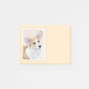 Pembroke Welsh Corgi Painting - Original Dog Art Post-it Klebezettel
