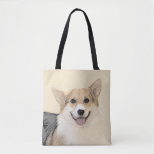 Pembroke Welsh Corgi Painting - Original Dog Art Tasche