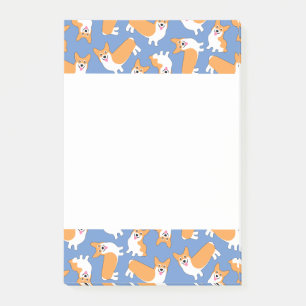 Pembroke Welsh Corgi Pattern Post-it Klebezettel