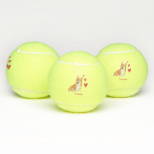 Pembroke Welsh Corgi Personalisiert Dog Tennisbälle