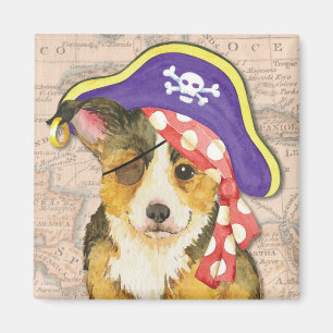 Pembroke Welsh Corgi Pirate Magnet