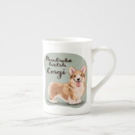 Pembroke Welsh Corgi Prozellantasse