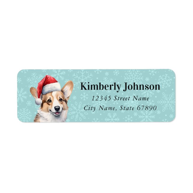Pembroke Welsh Corgi Retourner les étiquettes d'ad (Devant)