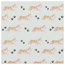 Pembroke Welsh Corgi Running Hund Kunstwerk