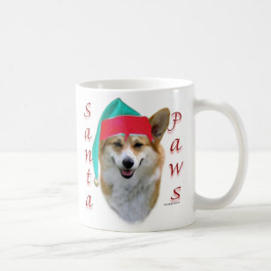 Pembroke Welsh Corgi Santa Paws Kaffeetasse
