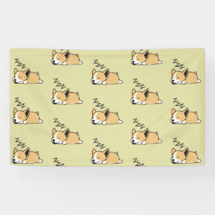 Pembroke Welsh Corgi Schlafender Hunde Liebhaber Z Banner
