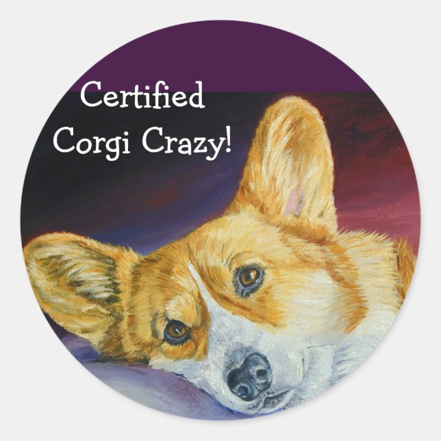 Pembroke Welsh Corgi Stickers (Vorderseite)