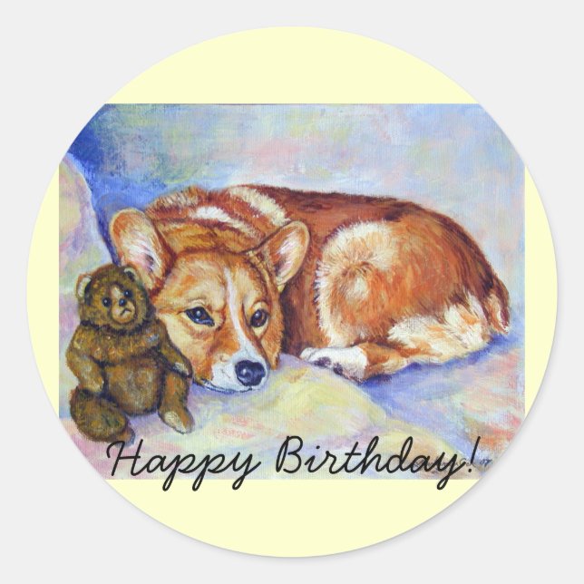 Pembroke Welsh Corgi Stickers (Vorderseite)