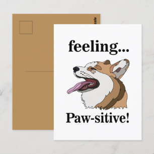 Pembroke Welsh Corgi Süßer Hund Postkarte