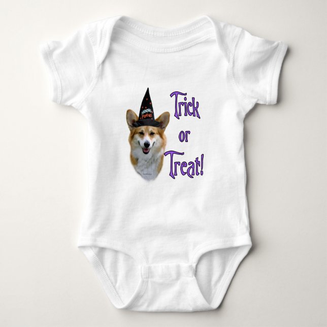 Pembroke Welsh Corgi Trick Baby Strampler (Vorderseite)