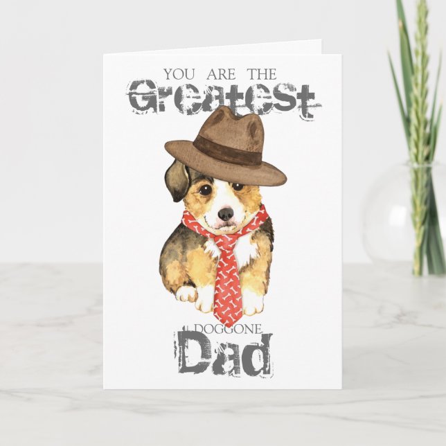 Pembroke Welsh Corgi Vater Karte (Vorderseite)