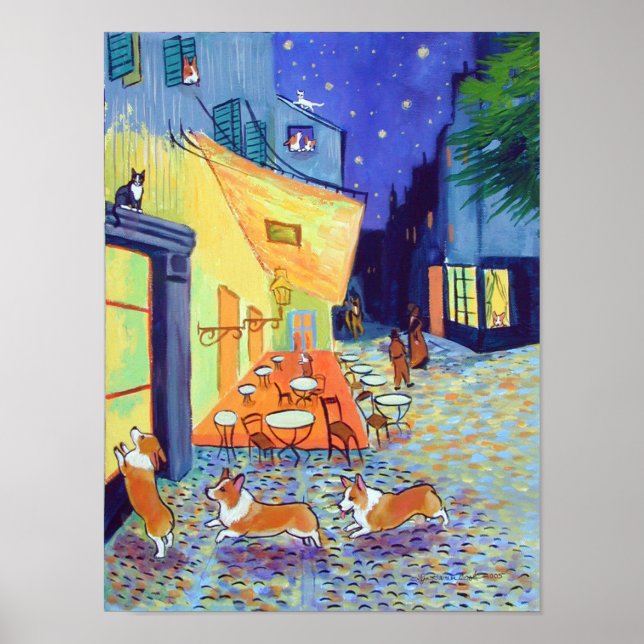 Pembroke Welsh Corgi Wall Print Poster (Vorne)