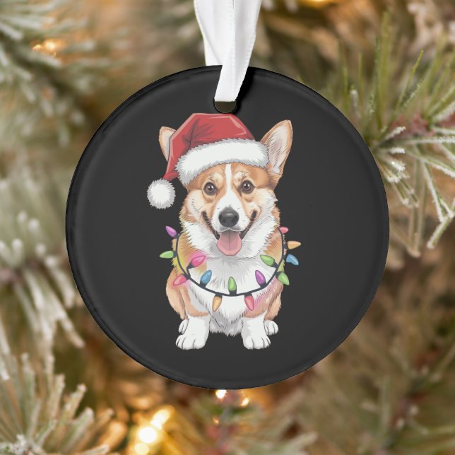 Pembroke Welsh Corgi Weihnachtsbaum Lichter Ornament (Baum)