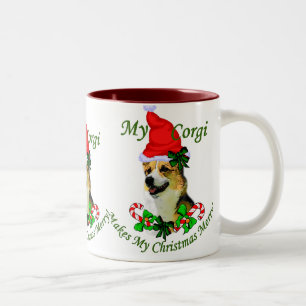 Pembroke Welsh Corgi Weihnachtsgeschenke Zweifarbige Tasse